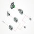 Symo3000 Housing Adaptor w Plt Zinc Alloy MNP - view 3