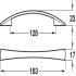 Octavia Bow Handle Zinc Alloy Matte Nickel 128mm Fixing Centres - view 3