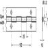 Continuous Hinge 1829 mm Length Stainless Steel Medium duty Open width 39 mm - view 2
