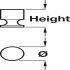 Cyrus Knob Brass Polished Chrome D16x20mm - view 2