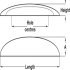 Wilton Cup Handle Unfin Oak 160mm Fixing Centres - view 2