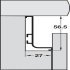 Gola System B+ Profile Hrz Dr/Drawer 4.1m Aluminium Black - view 3