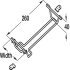 Wine Wire Glass Rack 150mm Wall SCP - view 2