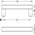 Orlana Bar Handle Zinc Alloy/304 Brushed Stainless Steel D12mm 160mm Fixing Centres - view 2