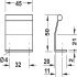 Maddox Pull Handle Zinc Alloy Polished Chrome 32mm Fixing Centres - view 3