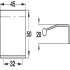 Maddox Pull Handle Zinc Alloy Polished Chrome 32mm Fixing Centres - view 2