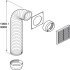 Ducting Set Length 1000 mm System 5 brown - view 2