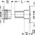 Connecting Screw M6x34-41mm Steel Glv - view 3