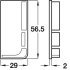 Gola System B+ Profile Trim Caps (Pr) Aluminium Gph - view 4