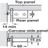 Cabinet Hanger Screw Fixing Right hand - view 2