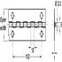 Continuous Hinge 1834 mm Length Grade 304 Stainless Steel Light duty Open width 38 mm - view 2