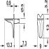Shelf Support D3mm w Lip Plug Zinc Alloy NP - view 2