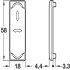 Libra Cover Caps 56.5x16mm Zinc Alloy NP - view 3