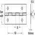 Continuous Hinge 1834 mm Length Brass Light/medium duty Open width 51 mm thickness 1.2 mm - view 2