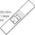 Minerva 3050x25mm LH Des Stainless Steel 1.5B IceBlue - view 3