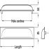 Queslett Cup Handle Brass Polished Nickel 96mm Fixing Centres - view 3