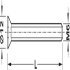 Connecting Bolt Countersunk SW4 M6x70mm Steel NP - view 2