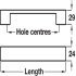 Albert Pull Handle Aluminium SSE 128mm Fixing Centres - view 2