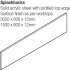 Splashback Solid Surface Silver Haze Minerva® 1500 x 600(H) x 12 mm - view 2