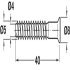 Confirmat Screw D08x50mm D4.0mm SZ2 Steel Glv - view 2