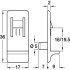 Shelf Retainer D5/19.5mm Plug Plastic Trans - view 2