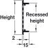 Ventilation Grille Rectangle 500x80mm Aluminium Silver Fire Rated - view 5