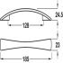 Quigley Bow Handle Zinc Alloy Polished Chrome 128mm Fixing Centres - view 2