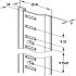 Raised Bookcase Strip 1829mm Steel Bright Zinc Plated - view 2