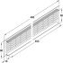 Ventilation Grille Rectangle 480x80mm Anodised D.Brw MC4 - view 4