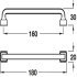 Brera D Pull Handle Zinc Alloy Antique Copper 160mm Fixing Centres - view 3