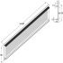 Ventilation Grille Phillips Rnd 100x2000mm Anodised Silver Fire Rated - view 3