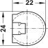 Rafix 20 TAB House w Ridge 16mm Plastic Brown - view 5