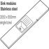 Minerva 3050x25mm LH Sml Stainless Steel 1.0B IceBlue - view 3