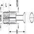 Minifix C100 Spread Bolt 8/24mm Zinc Alloy Black - view 5