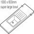 Maia 1800x42mm Lrg Stainless Steel 1.0B Cristallo - view 2
