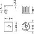 Tab Shelf Connector 19mm Screw Zinc Alloy NP - view 4