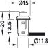 Loox LED D14mm PushButton Switch Plastic Grey - view 2