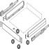 NPS Int Drawer Pnl Set 90/600mm Stn - view 3