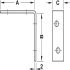 Chair Bracket 4H 40x40x15mm Steel Steel - view 3