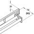 Towel Rail 2-Arm 340mm Aluminium/Plastic Polished Chrome - view 2