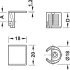 Tab Shelf Connector 19mm Screw Zinc Alloy NP - view 2