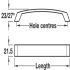 Tavistock Bow Handle Aluminium SSE 160mm Fixing Centres - view 3