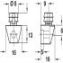 Cabinet Connector D8mm Dowel Plastic Brw - view 2
