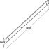 WithT Trim 640x38mm End Cap Aluminium M.Black - view 2
