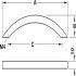 Metropolis Bow Handle 304 SSS 320mm Fixing Centres - view 2