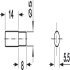 Shelf Support D5x14mm w Stop Plug Steel NP - view 2