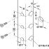 Cabinet Hanger With Upper Support Knock In Traser-8 Left hand - view 3