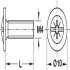 Connecting Screw, Combi Slot PZ2, M4, Zinc Plated, 15 mm - view 3