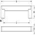 Boston Boss Bar Steel/Zinc Alloy SSE D14mm 709mm Fixing Centres - view 5