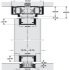 Fitting Set for Folding Interior Doors Hawa-Variofold 80/H Top hung system Set 1 - Basic set (2 doors) with pivot bearing and guide - view 4